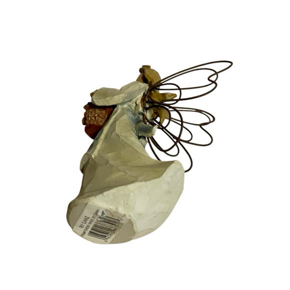 Two Ganz Angel Accent Flower Winter greenery Resin figurines by Roman Home Decor - Picture 6 of 13